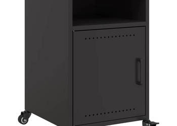 Szafka nocna czarna 36x39x59 cm stal WM-846716