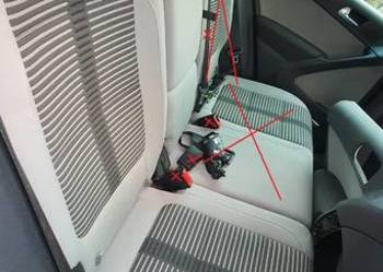 VW Tiguan 10r TDI LR7N 4motion 4x4 siedzenie fotel prawy kanapa tył