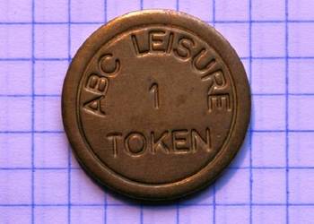 ŻETON Z NAPISEM 1 ABC LEISURE TOKEN - ( WIELKA BRYTANIA )