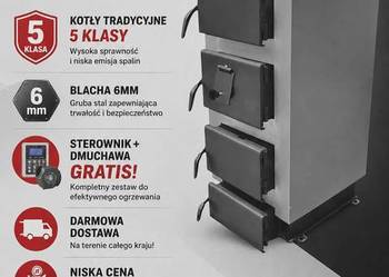 Kocioł na drewno węgiel Piec C.O 19kW 5klasa Zasypowy