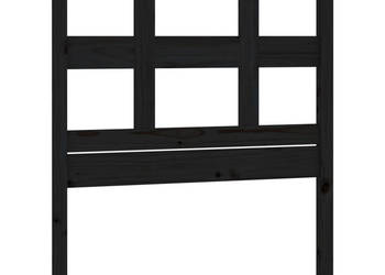 Wezgłowie łóżka czarne 955x4x100 cm lite drewno sosnowe WM-818904