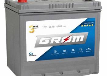 Akumulator 65Ah 670A EN GROM Premium Japan LEWY PLUS DTR