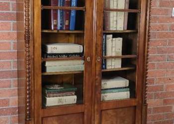 Piękna biblioteka witryna biedermeier antyk