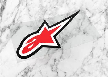 Naklejka ALPINESTARS 10 x 4 cm moto tuning ścigacz