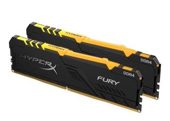 Pamięć HyperX Fury RGB, DDR4, 32 GB, 3733MHz, CL19 (HX437C19FB3AK2/32)