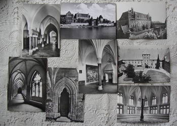 Pocztówki widokówki Malbork PRL
