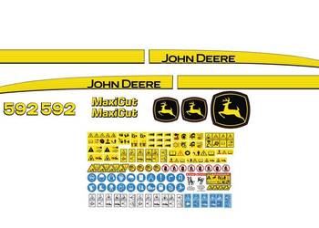 Naklejki John Deere 592 i inne modele super mocne zamienniki