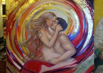 Obraz olejny miłość