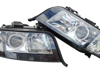 Reflektory bi xenon Audi A6 C5 lift zregenerowane CZARNE HELLA P L