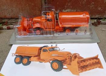 ZIŁ 157 Pług śnieżny Kultowe ciężarówki auta PRL Deagostini model 1/43 NOWY