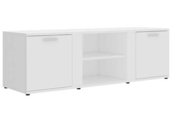 Szafka pod TV biała 120x34x37 cm materiał drewnopochodny WM-801161