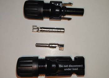 Wtyk kostka złącze MC4 kpl. Plusowa Minusowa Nie Chińska PV Fotowoltaika