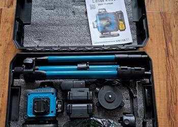 Nowa Poziomica laserowa Gisam 16 linii 4D ze statywem Zielona linia Samopoz