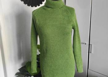 Sukienka sweter zielony