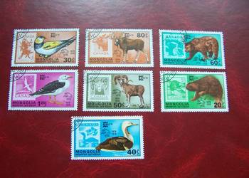 Mongolia 1978 CTO Mi. 1157/63 Fauna Zwierzęta Ptaki  a