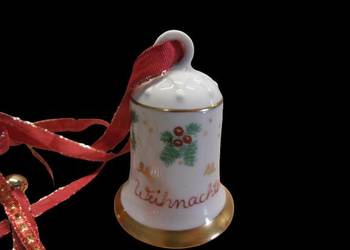 Dzwonek świąteczny porcelana