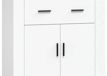 Szafka biała 80x33x70 cm materiał drewnopochodny WM-816568