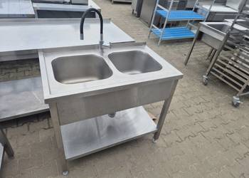 Zlew 2 Komory Dwukomorowy z Półką 100/60/85