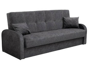 Wersalka Tapicerowana Ciemnoszara Nowoczesna LARA