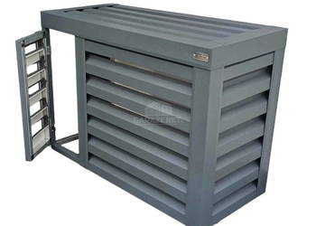 Osłona klimatyzatora - pompy ciepła 100x40x80 cm antracyt - drzwiczki OK377