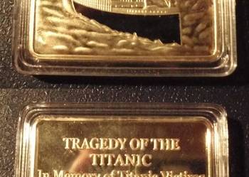 Sztabka - TITANIC - 1oz gold layered .999 !_