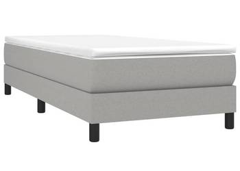 vidaXL Łóżko kontynentalne, jasnoszara, 80x200 cm(SKU:3120468