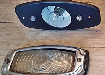 Lampa tylna biały szklany klosz Warszawa Syrena Gaz
