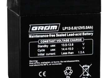 Akumulator żelowy 12V 5Ah GROM LP12-5.0