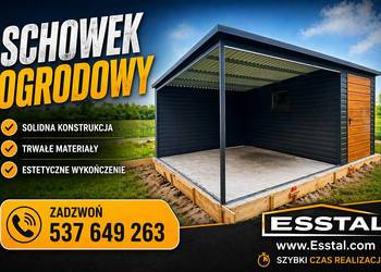Garaż Blaszany|Blaszane|Wiata|Ogrodowa|Magazyn|Schowek|Hala - ESSTAL-