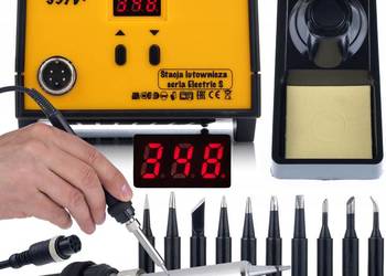 Stacja Lutownicza 937D+ | 60W, 200–480°C, 10 Grotów LONG-LIFE