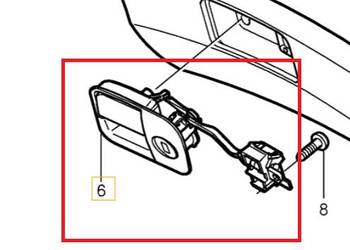 VOLVO S80 klamka uchwyt schowka pasazera OE
