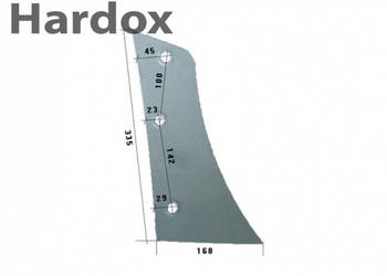 Pierś HARDOX 073272/P części do pługa KVERNELAND