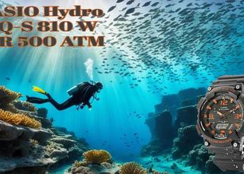 Casio  AQ-S810W-1 Hydro Diver WR 500 ATM .