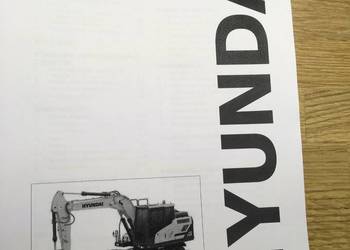 dtr instrukcja obsługi koparka Hyundai hw140 inne