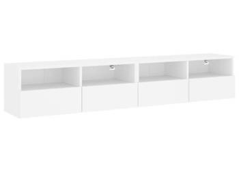 Ścienne szafki TV 2 szt. białe 80x30x30 cm WM-836869