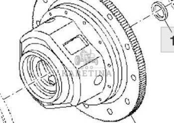 John Deere 8120 8220 8320 Obudowa 174 zęby R174118