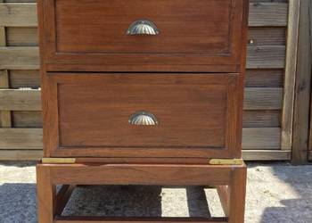 Komoda kolonialna drewniana szafka nocna