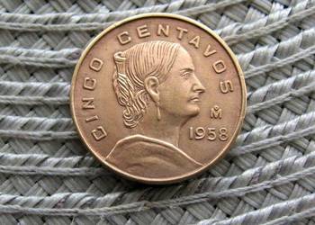 Meksyk 5 Centavos 1958r
