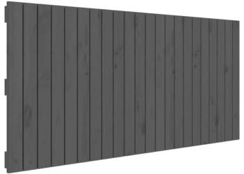 Wezgłowie łóżka szare 140x3x60 cm lite drewno sosnowe WM-824870