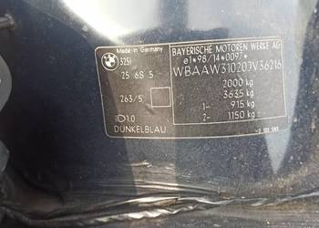 bmw e46 błotnik przedlift dunkelblau P/L sedan kombi