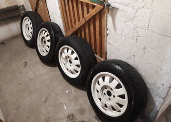 Alufelgi audi a4 15 cali z oponami zimowymi