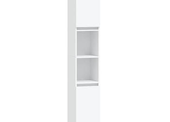 Szafka łazienkowa biała 30x30x190 cm materiał drewnopochodny WM-831540