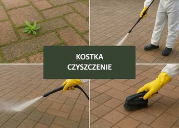 Odnawianie kostki brukowej, usuwanie mchu, zielska, Cmentarz, Wrocław