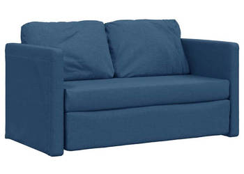 Sofa podłogowa 2-w-1 niebieska 112x174x55 cm tkanina WM-353971