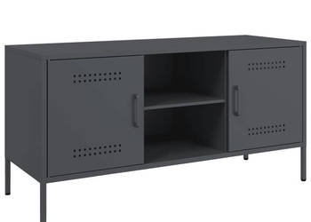 Szafka pod telewizor antracytowa 1005x39x505 cm stalowa WM-842990