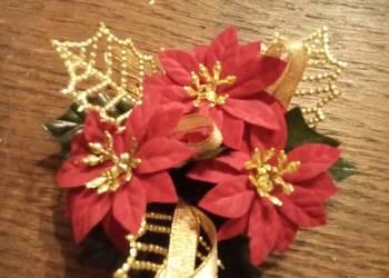 Zestaw 4 małych Bożonarodzeniowych stroików. Cena za komplet!