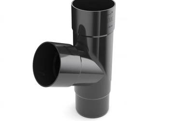 Bryza PVC Trójnik 90/90/90 mm czarny