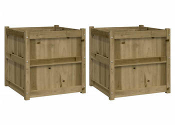 Donice ogrodowe 2 szt. impregnowane drewno sosnowe WM-837433