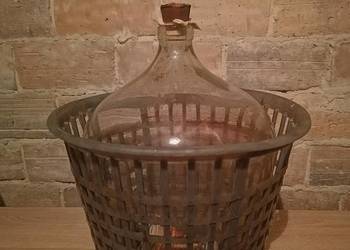 Balon na wino / gąsior szklany z koszem 15L OKAZJA!