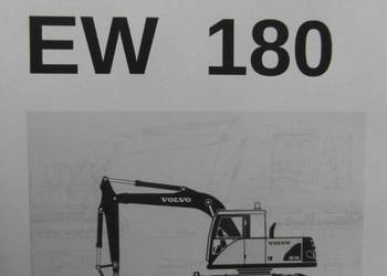 dtr instrukcja obsługi koparka volvo ew 180 i inne
